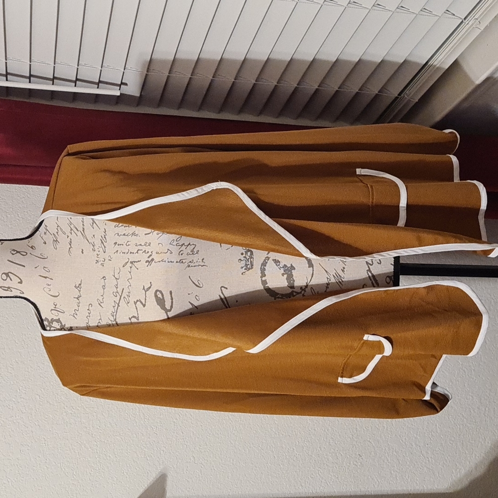 NWOT | Women's Contrast Binding Waterfall Blazer | Size Large